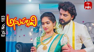 Anupallavi  17th May 2023  Full Episode No 183  ETV Telugu [upl. by Vick]