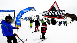 Skiing Harakiri 78 In Mayrhofen  Its Legendary Slope In Zillertal [upl. by Wini460]