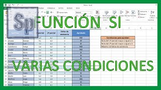 Excel  Función SI con varias condiciones Tutorial en español HD [upl. by Anoniw925]