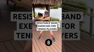 8 Resistance Band Exercises for Tennis Players🎾 [upl. by Htebazile92]