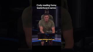 Cody Rigsby  Peloton reads funny leaderboard names [upl. by Mcgrody]