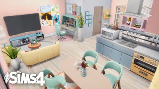 Best Friends’ Pastel Studio Apartment 🌼🍓  1312 21 Chic Street  No CC  Sims 4 Speed Build [upl. by Shiroma535]