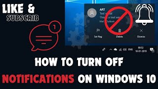 How to Turn Off Notifications on Windows 10 [upl. by Moulton]