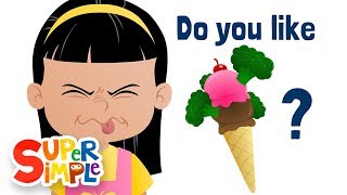 Do You Like Broccoli Ice Cream  Food Song for Kids  Super Simple Songs [upl. by Antoinetta]