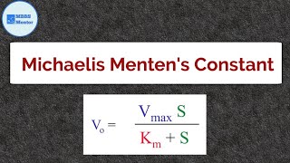 Michaelis Mentens Constant  Enzyme Kinetics [upl. by Asenav]