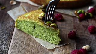 Easy Pistachio Cake Recipe From Scratch [upl. by Nidroj]