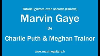 Marvin Gaye Charlie Puth amp Meghan Trainor Tutoriel guitare avec partition en description Chords [upl. by Erdnaid]