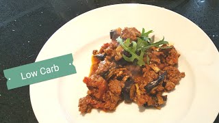 LOW CARB •HackAuberginen Pfanne•《würzigsaftigsättigend》lowcarbhackaubergine [upl. by Rowena274]