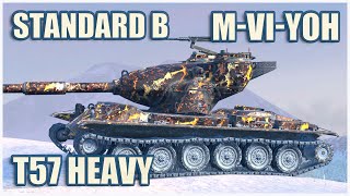 Prototipo Standard B MVIYoh amp T57 Heavy • WoT Blitz Gameplay [upl. by Anuahc]