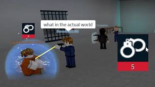 Roblox Exploiting  Prison Life [upl. by Hibbitts244]