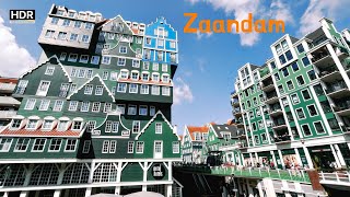 Netherlands Zaandam fishing with wooden shoes in a green village🇳🇱 4K HDR [upl. by Filip]