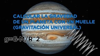 Cómo calcular la GRAVEDAD de un PLANETA con un MUELLE  Física  MR PLANCK HD [upl. by Atkins]