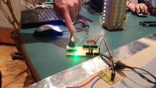 Kapazitiver Bodensensor mit nRFduino [upl. by Nitsyrk]