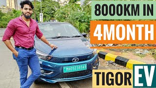 Tata Tigor EV Ownership Review  Long Trips in EV  How to Charge [upl. by Ociredef]