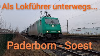 Als Lokführer unterwegs auf der LZB Strecke von Paderborn Hbf nach Soest [upl. by Atilegna]