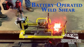 Battery Operated Tool  Matweld Railroad Weld Shear [upl. by Neelrihs]