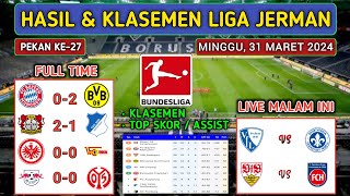 Hasil Liga Jerman Tadi Malam  BAYERN MUNCHEN vs DORTMUND  Klasemen Terbaru Bundesliga 2024 [upl. by Dawson438]