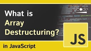 Array Destructuring in Javascript [upl. by Okimuy]