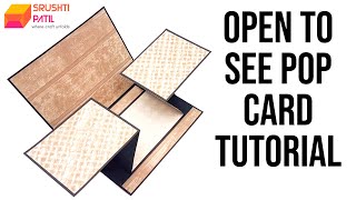 Open To See Pop Card Tutorial by Srushti Patil [upl. by Amjan128]