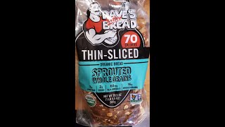 Daves Killer Bread Organic Thin Sliced Sprouted Whole Grains Bread Review [upl. by Wagstaff]