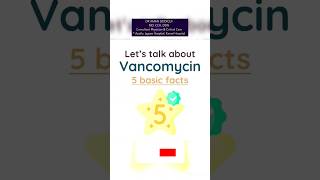 Vancomycin  uses  dose  side effects  Antibiotic antibiotics medicines treatment health [upl. by Melany]