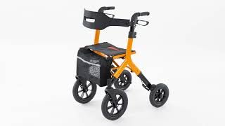 Rollator Walker Installation Guide  MAXWALK 12quot Rubber Wheels  MW2403 [upl. by Cozza]