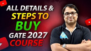 All details and steps to buy GATE 2027 course  gateacademy gate2025 gate2026 gate2027 [upl. by Charline]