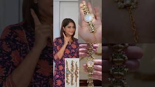 Watch bracelet 😱🫶 shwetamahadik fashion diychachi handmade diy diwali [upl. by Rednav]