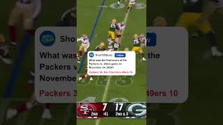 Packers vs 49ers shorts highlights nflhighlights [upl. by Everrs]