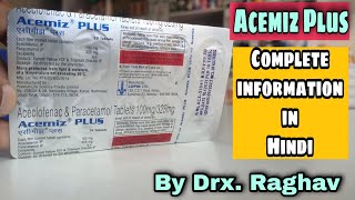 Acemiz Plus tablet uses in hindi  Zerodol p tablet  Best painkiller tablet  pharmaguru [upl. by Hopfinger363]