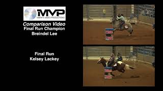 Kelsey Lackey 2022 Josey Duncan Oklahoma Barrel Racing Clinic Compare Final Run vs Final Run Champio [upl. by Magee]