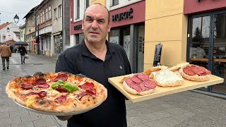 BOSANSKA PIZZA I LEPINJE S KAJMAKOM Amirova Pekara iz 1890 [upl. by Celin346]