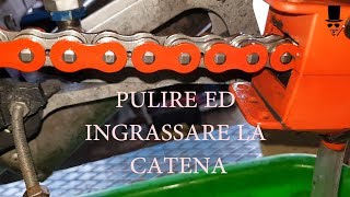 Pulire ed Ingrassare la catena della moto Metodo pratico [upl. by Rosemari863]