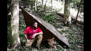 How to set up a Plow Point Tarp Shelter [upl. by Eiddal]