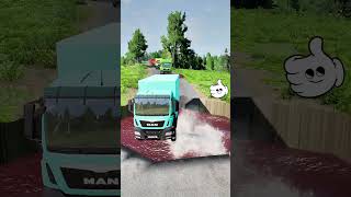 cargotruck truck pothole simulation shorts [upl. by Perr707]