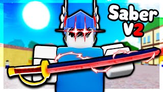 Legendary SABER V2 Sword has The BEST UPGRADE Blox Fruits [upl. by Kendy44]