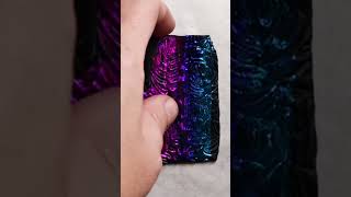 Modern FAUX Dichroic GLASS Pendants with NAIL ART FOILS metal components amp UV Resin clayjewelry [upl. by Rubetta635]