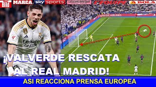 🔥 ASI REACCIONA PRENSA EUROPEA a GOL de FEDE VALVERDE REAL MADRID vs MANCHESTER CITY CHAMPION LEAGUE [upl. by Yorztif]