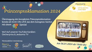 AKVPrinzenproklamation 2024 powered by MERKUR Spielbank Aachen [upl. by Choong]