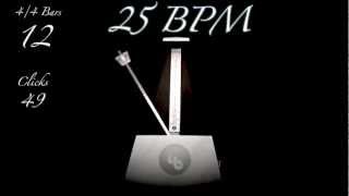 25 BPM Metronome [upl. by Parrnell]