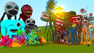 ALL GARTEN OF BANBAN 14 FAMILY VS ALL MONSTERS amp TREVOR HENDERSON CREATURES In Garrys Mod [upl. by Llednahc]