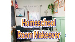 Homeschool Room Makeover Part 1 [upl. by Newcomb]