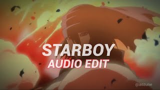 Starboy  Slowed amp Reverb   The Weeknd  Edit Audio [upl. by Avrenim558]