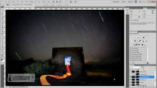 Light Painting Photoshop tutorial [upl. by Nylirrej]