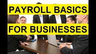 Payroll for Small Businesses [upl. by Enileda]