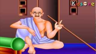 Indian Heroes  Gandhiji Life History In Tamil  with Animation  KidsOne [upl. by Morville199]