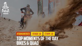 Bikes and Quads Top moments  Stage 10  Dakar2023 [upl. by Taddeusz]