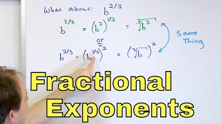 01  Simplify Rational Exponents Fractional Exponents Powers amp Radicals  Part 1 [upl. by Leasia]