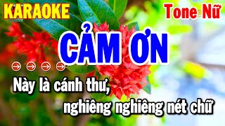 Cảm Ơn Karaoke Tone Nữ Nhạc Sống Beat Hay 2025  Thanh Hải [upl. by Gearalt]