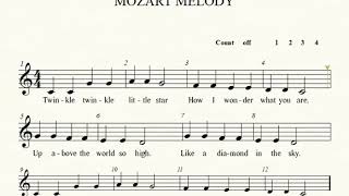 Clarinet Mozart Melody [upl. by Ogilvie543]